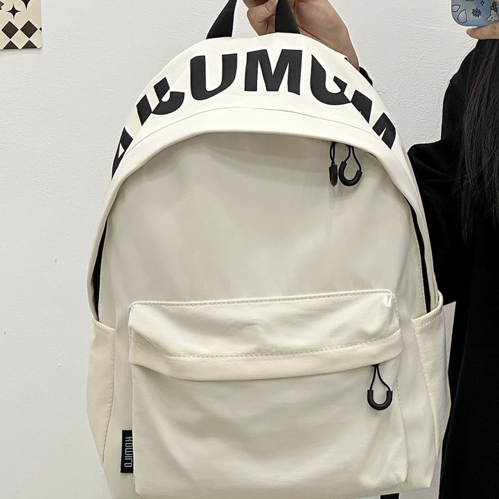 Zhao Zhaoyi Same Style Backpack Male and Female College Students Casual All-Match Travel Backpack Large Capacity High School Student Schoolbag