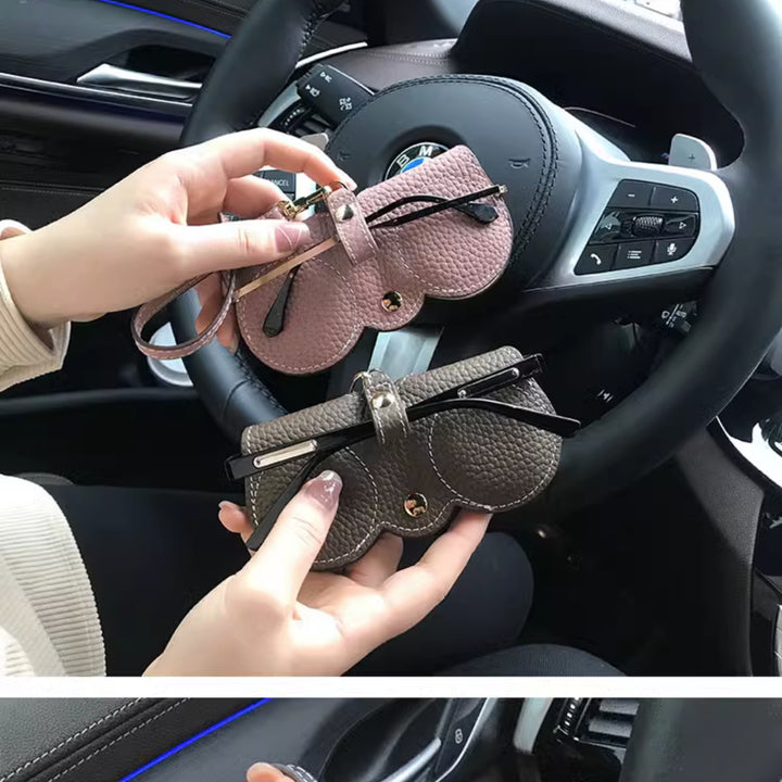 Car Glasses Case Female Glasses Bag Pressure-Resistant Portable Sun Glasses Case Ins Wind Stylish Lightweight Minority Simple