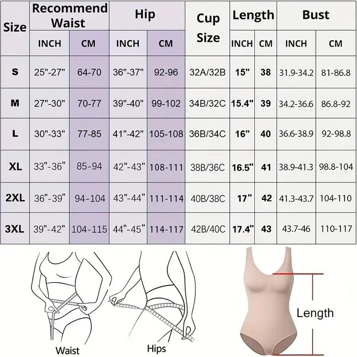 Bodysuit for Women Tummy Control Shapewear Seamless High Waist Flat Belly Belt Stretch Shapewear Body Shaper