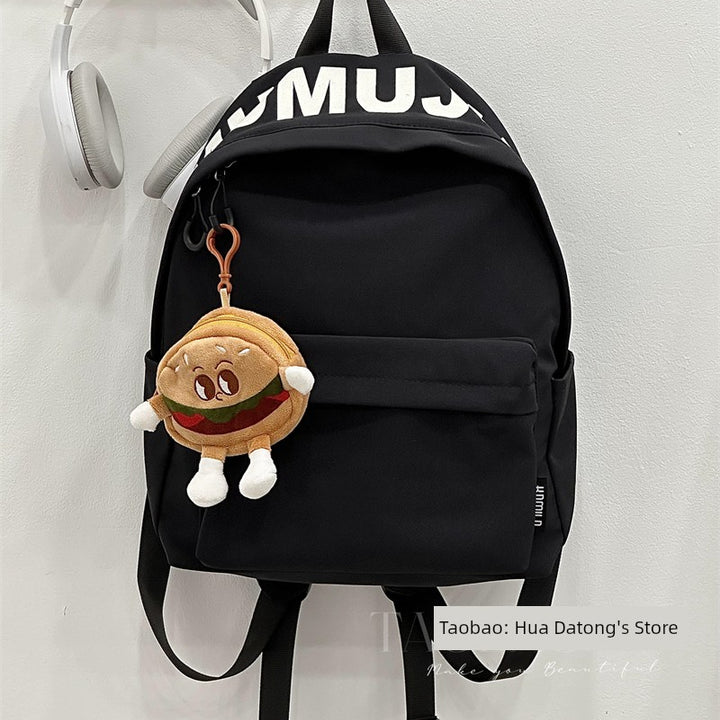 Zhao Zhaoyi Same Style Backpack Male and Female College Students Casual All-Match Travel Backpack Large Capacity High School Student Schoolbag