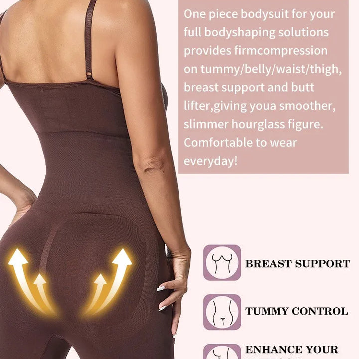 Women Bodysuit Sexy Shapewear Boxer Briefs Tummy Control Full Shaper Slimming Sheath Butt Lifter Thigh Slimmer Abdomen Corset