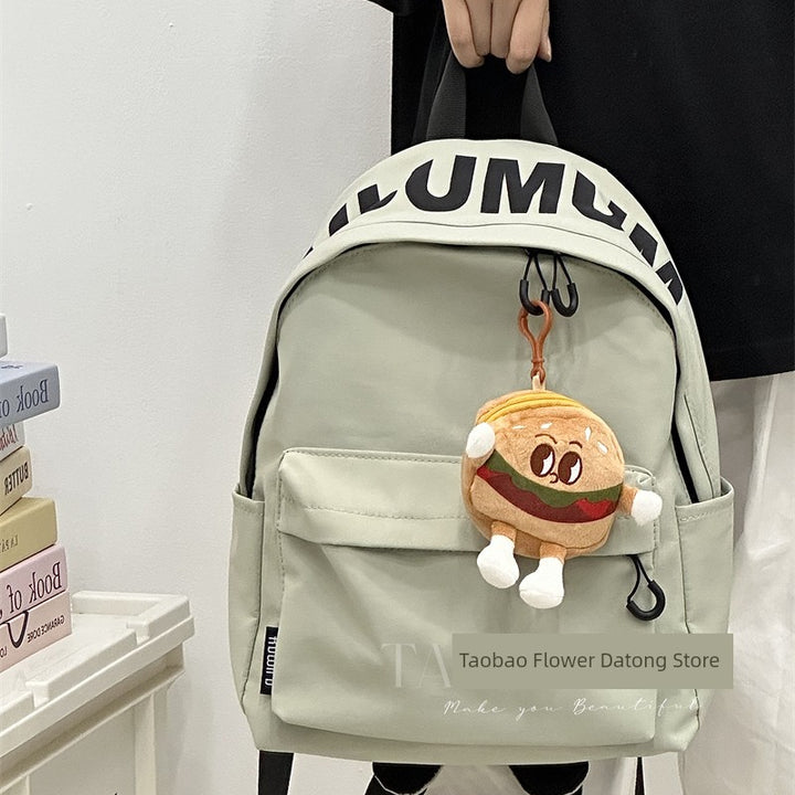 Zhao Zhaoyi Same Style Backpack Male and Female College Students Casual All-Match Travel Backpack Large Capacity High School Student Schoolbag