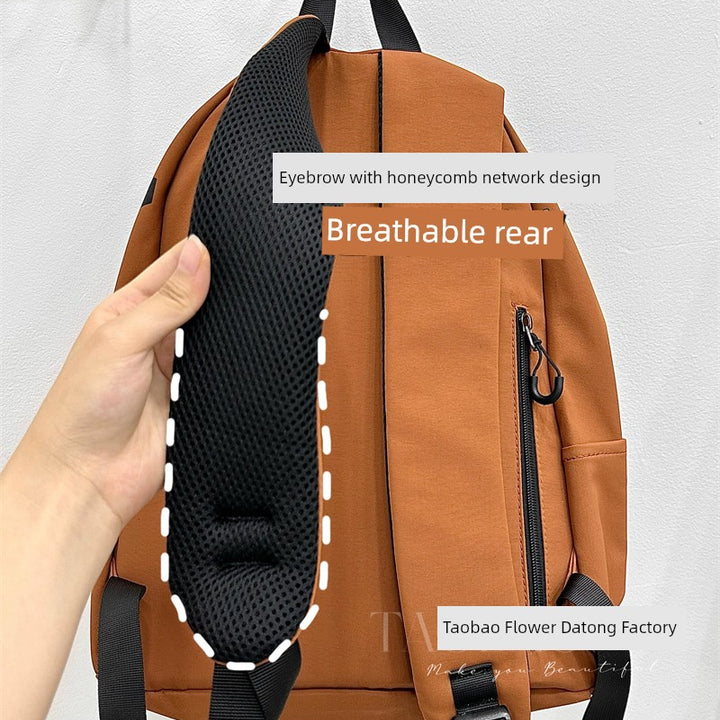 Zhao Zhaoyi Same Style Backpack Male and Female College Students Casual All-Match Travel Backpack Large Capacity High School Student Schoolbag