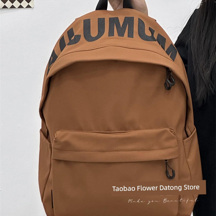 Zhao Zhaoyi Same Style Backpack Male and Female College Students Casual All-Match Travel Backpack Large Capacity High School Student Schoolbag