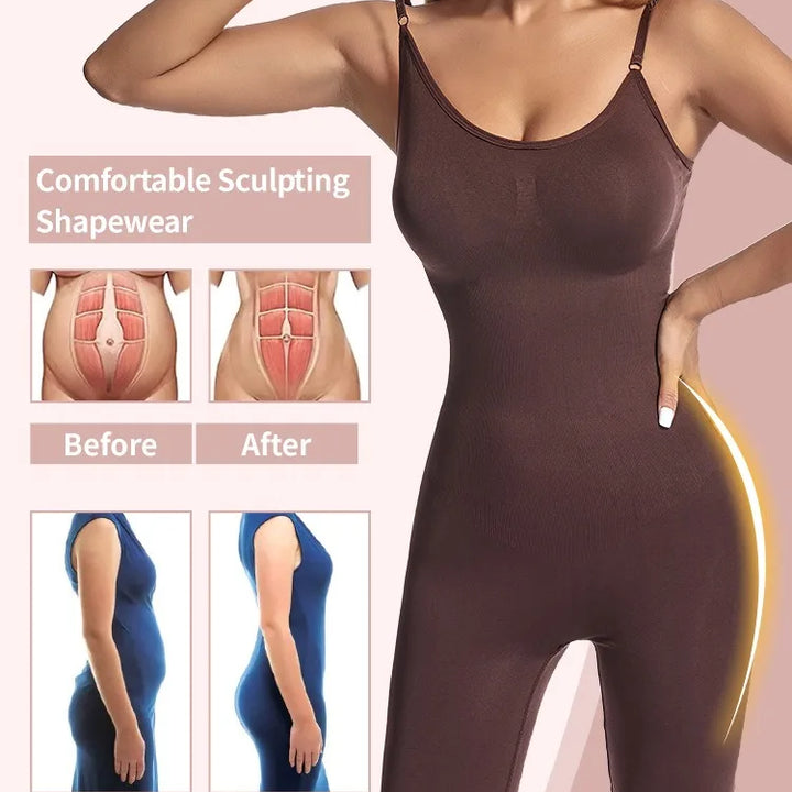 Women Bodysuit Sexy Shapewear Boxer Briefs Tummy Control Full Shaper Slimming Sheath Butt Lifter Thigh Slimmer Abdomen Corset