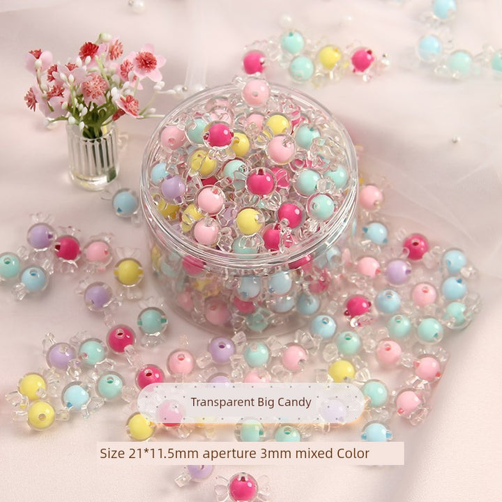 Beaded Kids Puzzle Play I Set Handicraft DIY Material String Beads Concentration Training Bracelet Girl Necklace Girl