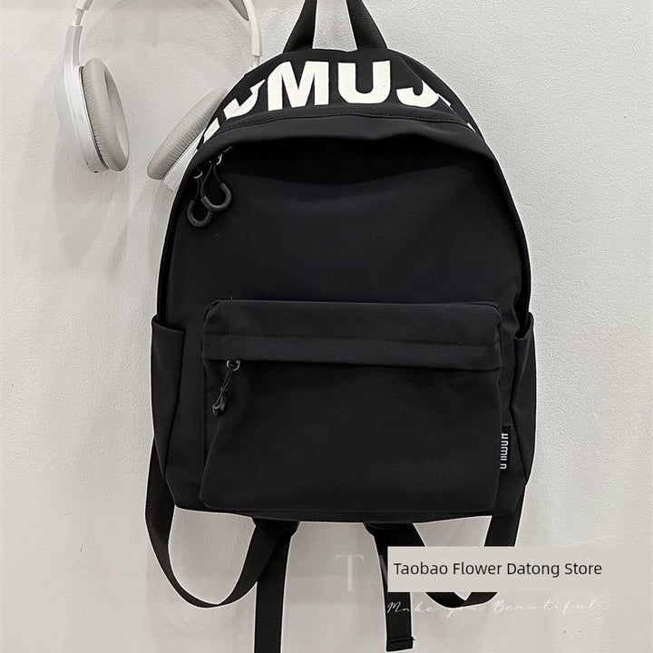 Zhao Zhaoyi Same Style Backpack Male and Female College Students Casual All-Match Travel Backpack Large Capacity High School Student Schoolbag