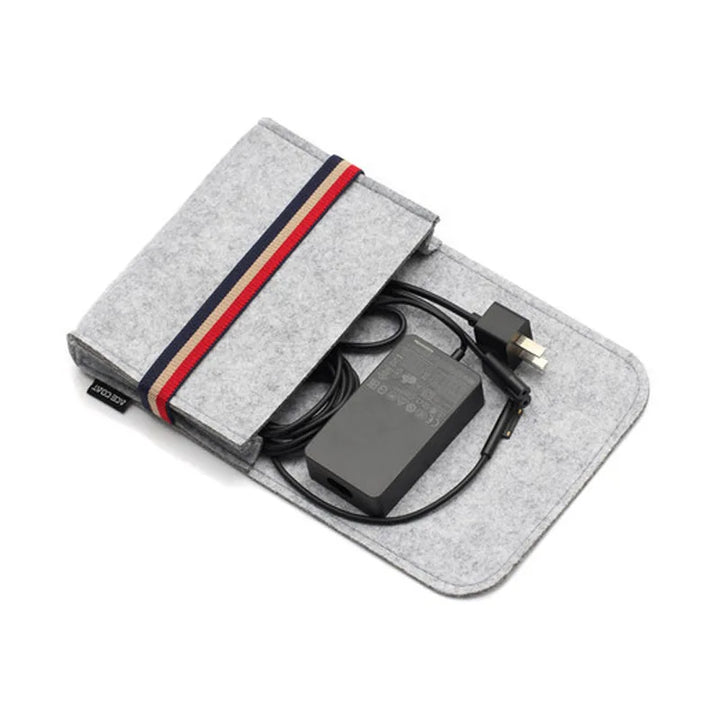 2022 Fashion Power Bank Storage Bag Mini Felt Adapter Pouch For Data Cable Mouse Travel Electronic Gadgets Organizer