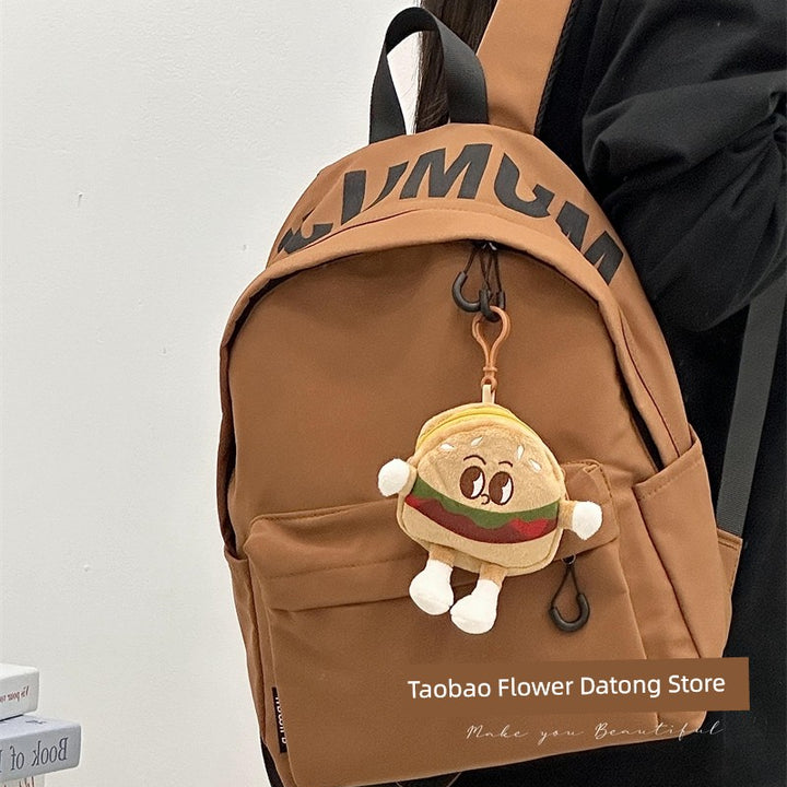 Zhao Zhaoyi Same Style Backpack Male and Female College Students Casual All-Match Travel Backpack Large Capacity High School Student Schoolbag