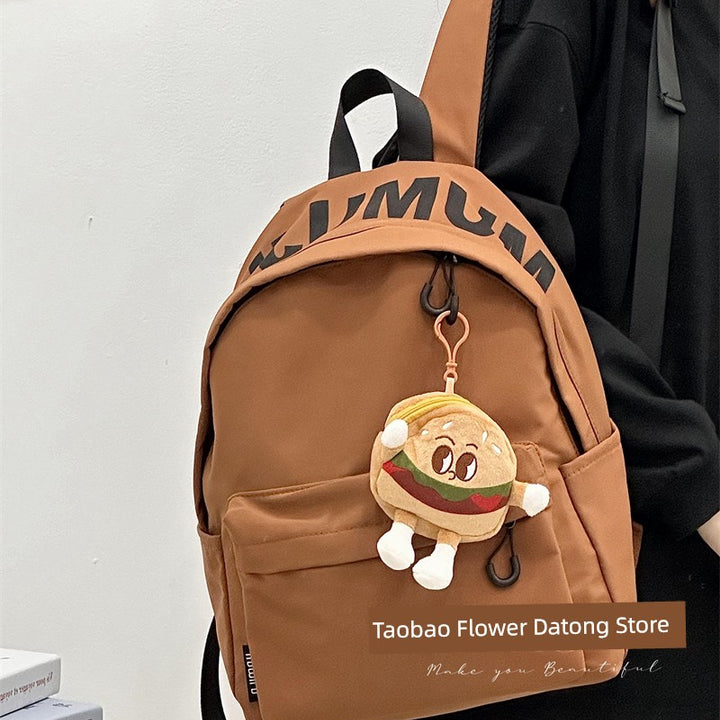 Zhao Zhaoyi Same Style Backpack Male and Female College Students Casual All-Match Travel Backpack Large Capacity High School Student Schoolbag