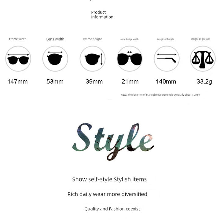 Korean Series 2024 New GM Cat Eye Sunglasses High Sense Retro Women's Sunglasses Y2g Internet Celebrity Ins European and American Fashion