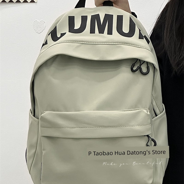 Zhao Zhaoyi Same Style Backpack Male and Female College Students Casual All-Match Travel Backpack Large Capacity High School Student Schoolbag