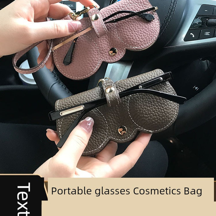 Car Glasses Case Female Glasses Bag Pressure-Resistant Portable Sun Glasses Case Ins Wind Stylish Lightweight Minority Simple