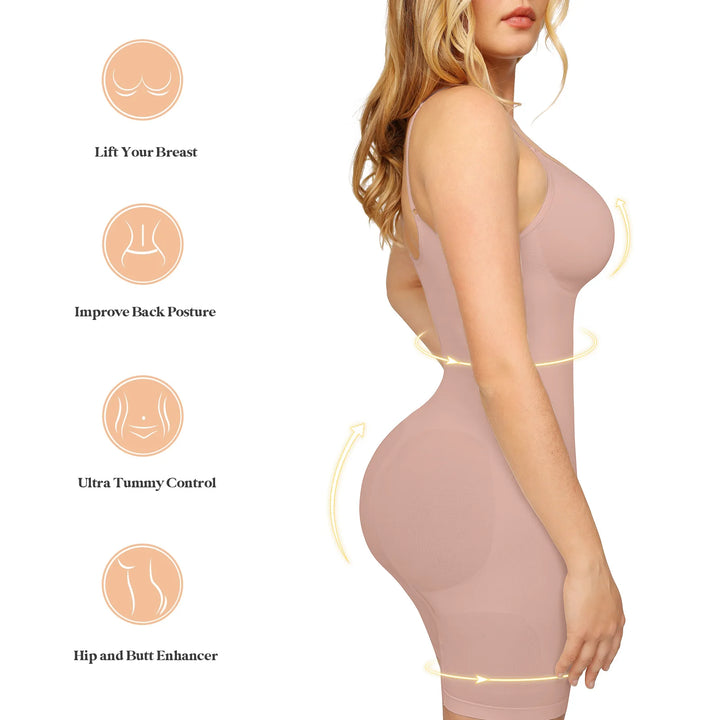 Colombianas Seamless Women Sculpting Bodysuit  Push Up Butt Lifter Thigh Slimmer Slimming Underwear Body Shaper Shapewear